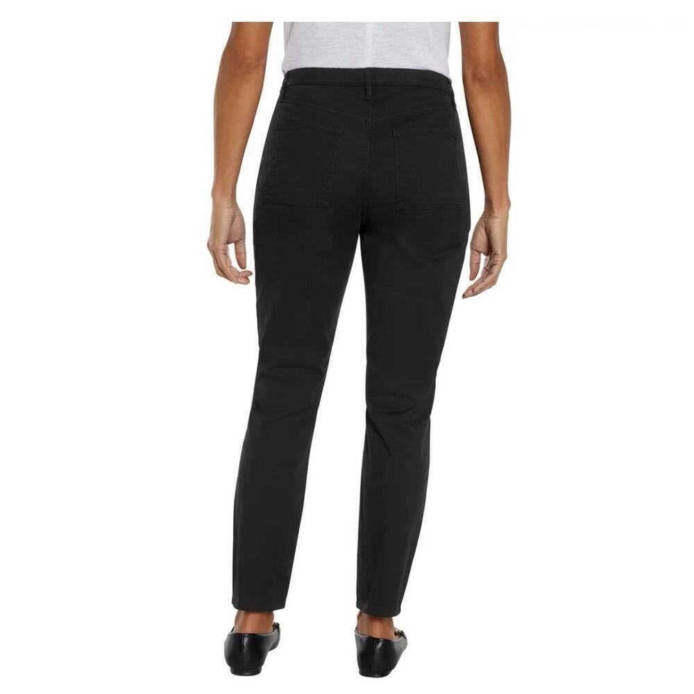 Banana Republic Ladies' High Rise Twill Pant, Black, Size 8. Z - Picture 2 of 2
